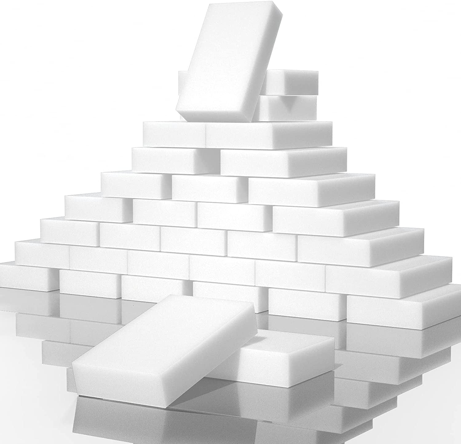 100 Pack Melamine Sponges Magic Cleaning Sponges in Bulk Melamine Foam