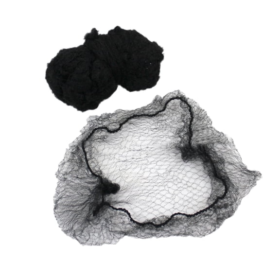 100-Pack Mesh Hair Net for Women and Men Secure Bun Hold Wig Storage Sleeping Use Durable Elastic Hairnets