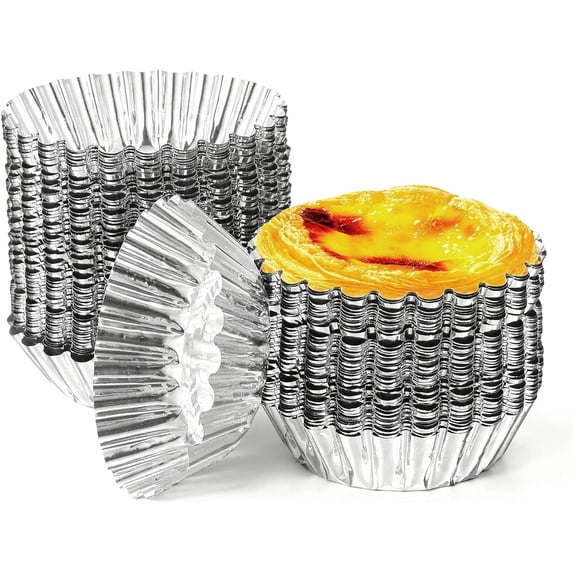 100 Pack Mini Pie Tins, Disposable Mini Pie Pans, Aluminum Foil Tart ...