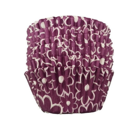 100-Pack Multicolor Baking Liners, Pearlized Cupcake Wrappers with Laser-Cut Patterns for Party Decorations