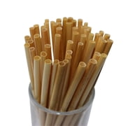 100 Pack Natural Wheat Straw Straws,7.87 IN Biodegradable Straws,Environment Friendly Drinking Straws,Straws for Hot and Cold Beverages,Durable and Sturdy Straws