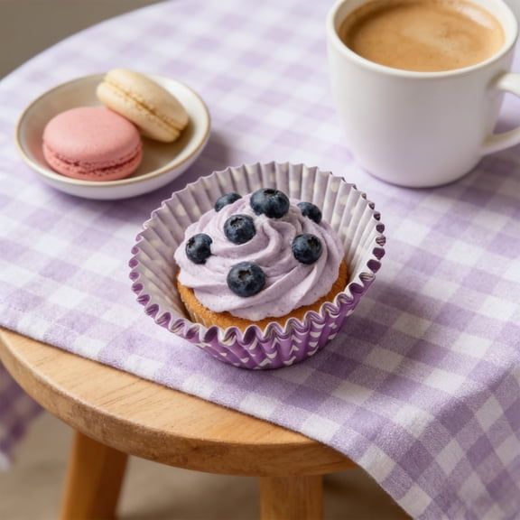 100 Pack PVC Cake Liners and Baking Cups, Non Stick, Greaseproof, for Muffins Cupcakes and Desserts, Oven Safe, Disposable, Easy Release, Great for Baking Parties