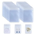 thumbnail image 1 of 100 Pack Clear PVC Jewelry Pouches, Zipper Bags for Earrings and Accessories, 5 x 7 cm, TIKA, 1 of 9