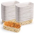 100 Pack Paper Loaf Pan Baking Bread Made Easy with Food Grade PET