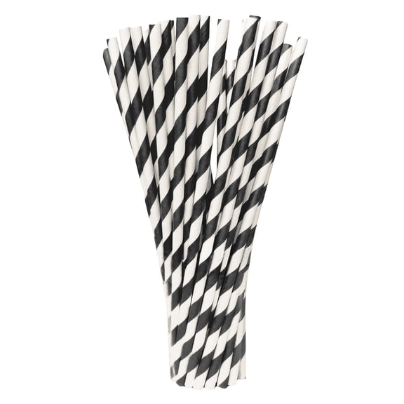100 Pack Paper Straws Biodegradable Disposable Drinking Straws for Party Dessert Bar Beverage Decoration Eco Friendly