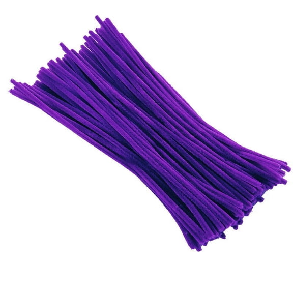 100 Pack Pipe Cleaners for Crafts, 12 Inch Chenille Stems in Assorted Candy Colors, DIY Art Supplies for Kids School Projects and Bouquet Making