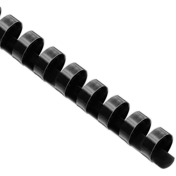 100 Pack Plastic Binding Comb Spines, 1/2 Inch Diameter, 90 Sheet Capacity, for Letter Size, , Students and Coworkers