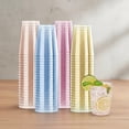 thumbnail image 1 of 100 Pack Plastic Cups, Disposable Party Cups in Assorted Colors, Plastic Glasses Suitable for Wedding, Thanksgiving Day, Christmas Party, 1 of 4