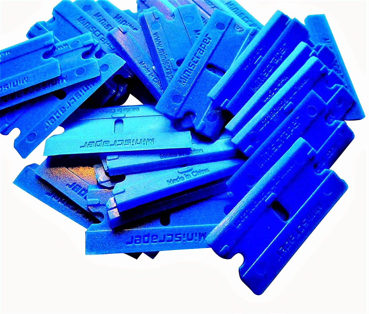 100 Pack Plastic Razor Blades Double Edged Polycarbonate