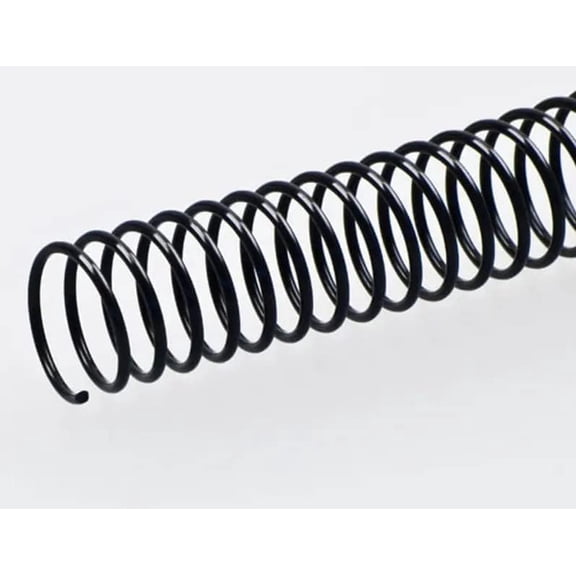 100 Pack Plastic Spiral Binding Coils, 4:1 Pitch, Spines for Office Documents, Engineer Papers, Business Projects (6mm (30 Sheet Capacity))