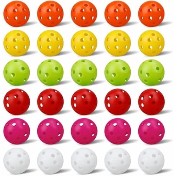 100 Pack Practice Golf Balls Airflow Hollow Plastic Golf Balls Practice Trainingor Driving Range, Swing Practice, Home Pool Balls