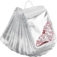 thumbnail image 1 of 100 Pack Resealable Mylar Bags with Clear Window, Smell Proof Ziplock Pouches for Food Storage, Silver Aluminum Foil Packaging Bags for Candy, Coffee, Snack, and Jewelry Organization, 4x6 Inch, 1 of 4