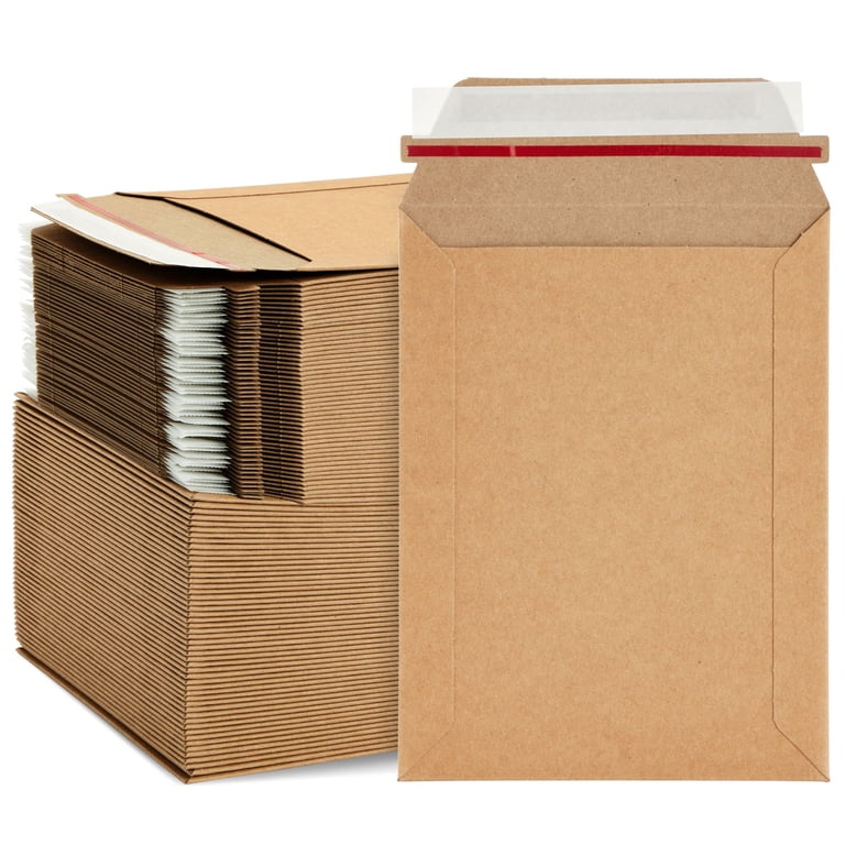 4 x grote (Voor A4-documenten) stijve kaart enveloppen karton Board terug 'Please Do Not Bend' verpakking Posting
