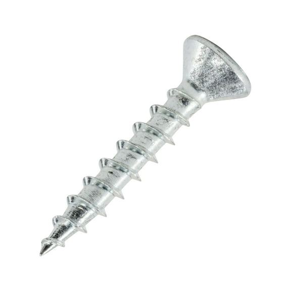 100 Pack Rok Hardware #8 x 1" Coarse Thread Phillips Flat Head Screws Zinc Plated