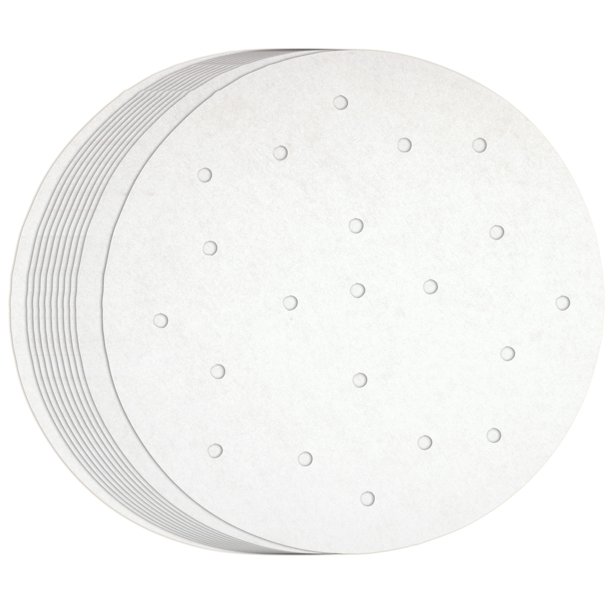 100 Pack Round Air Fryer Liners with Holes for Air Fryer Basket