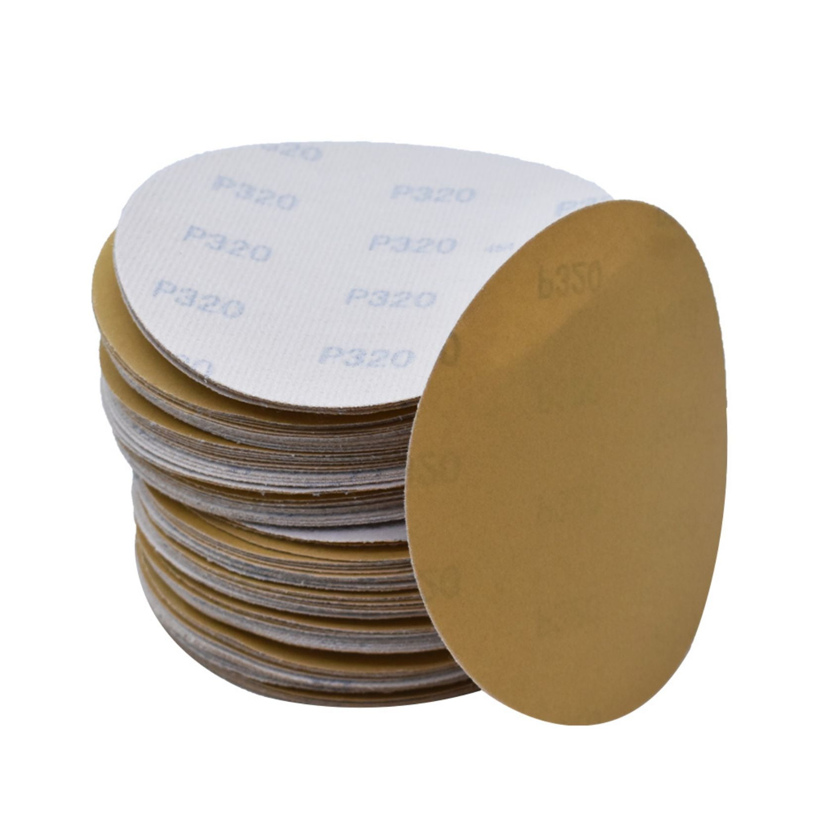 100 Pack Sanding Discs Set, 6 inch PSA Self Stick Sandpaper 320 Grits for Random Orbital Sander