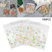 100-Pack Self-Adhesive Cookie Bags - Clear Plastic Sealable Packaging For Candy, Bakery Treats And Homemade Snacks