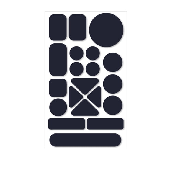 100-Pack Self-Adhesive Repair Patches for Jackets & Outdoor Equipment, Waterproof & Washable, Multi-Color Assortment, Pre-Cut Designs, No Sewing Needed, Navy