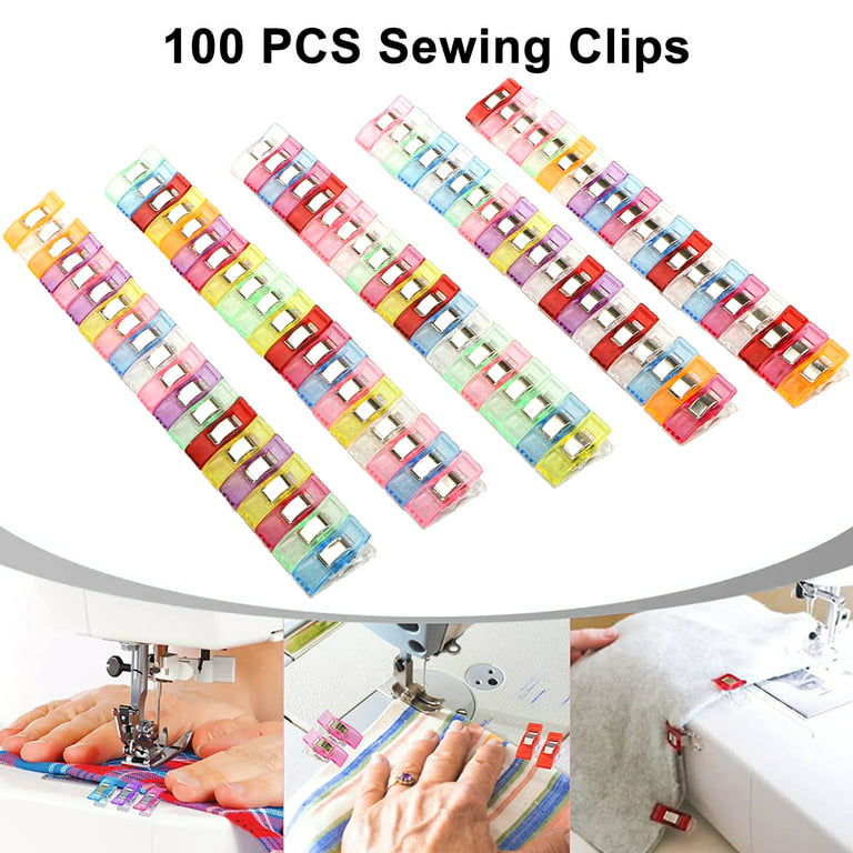 Multipurpose Sewing Clips 100PCS, Sewing, Quilting & Embroidery Fabric Clips  Accessories, Binding Pins & Clips For Fabric Pattern Holder Tool, Fabric  Binding & Pattern Holder Sewing Tool Kit, Free Sewing & Quilting