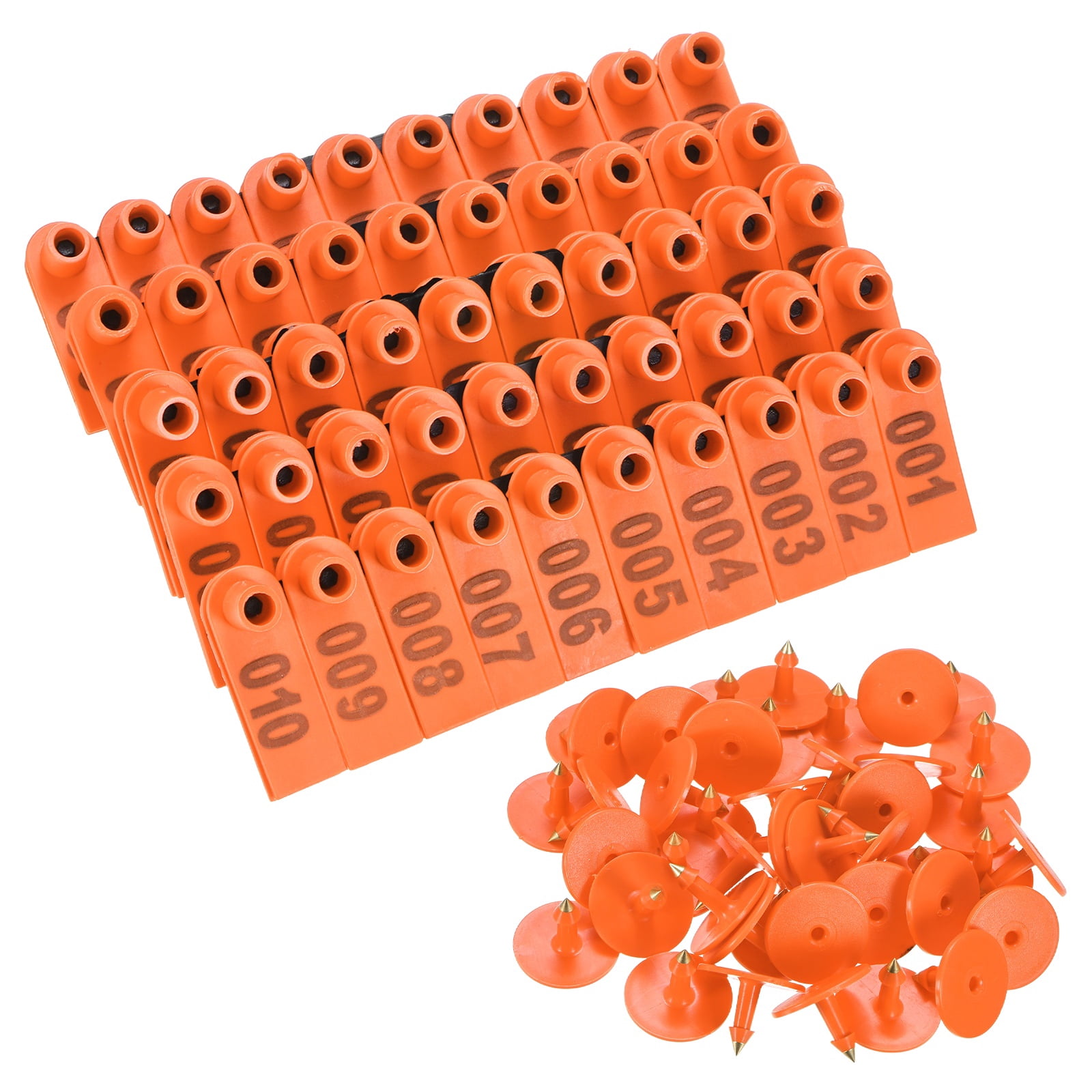 100-Pack Sheep Ear Tags 001-100 Number, TPU Livestock Ear Tags for Cows ...