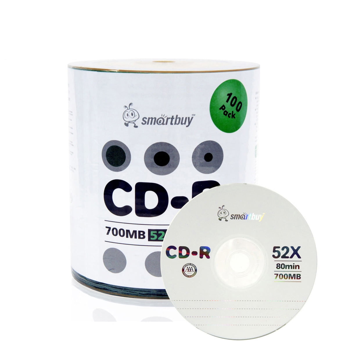 爆売り！ Smartbuy 100 Non Top Logo 80Min 700MB CD-R 52X Pack ポップス+ロック(邦楽)