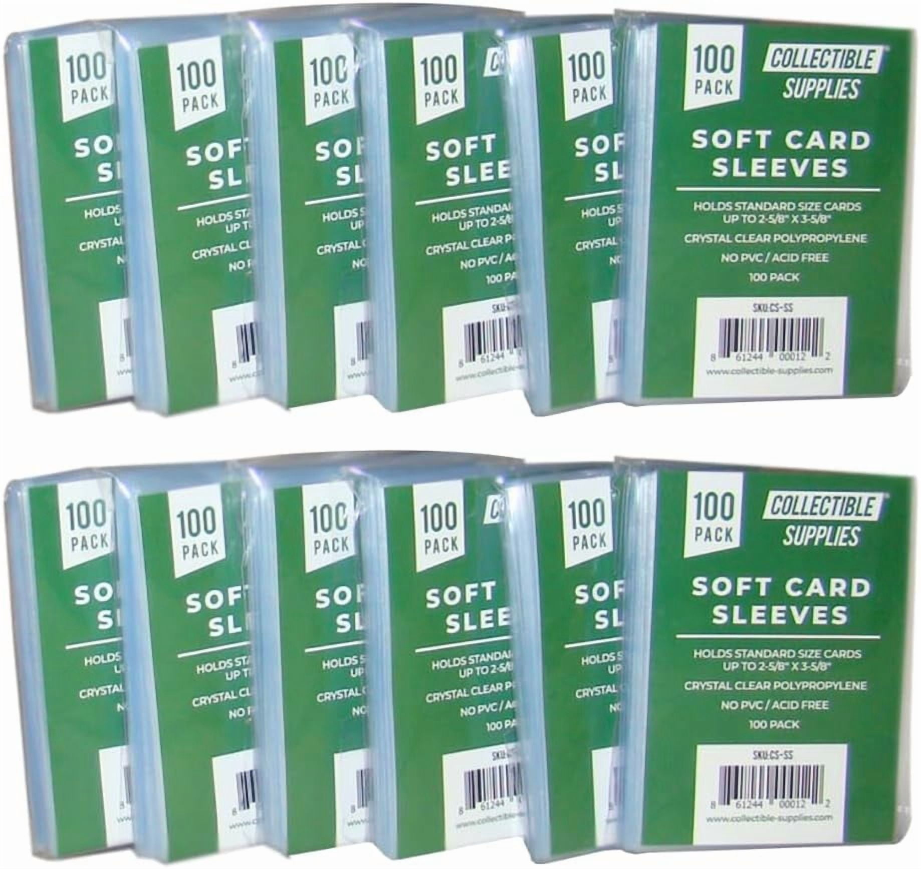100 Pack Soft Penny Sleeves for Trading Cards | 10,000 Clear Card Sleeves |  No PVC & Acid-Free | Protective Baseball Card Sleeves for Sports, MTG & Yugioh  Cards | Standard Size - Walmart.com