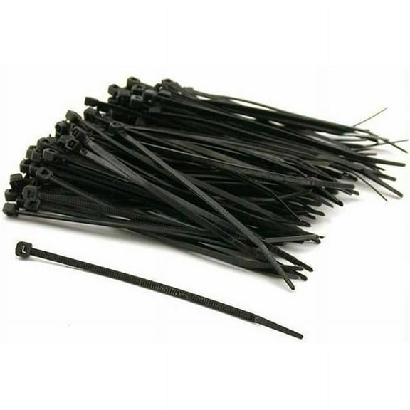 (100 Pack) Sona CT4B 4 in. Black Cable Ties