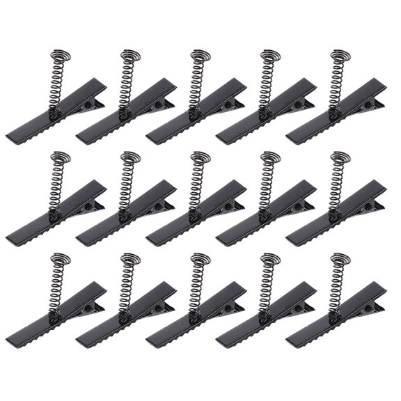 100 Pack Spring Duckbill Hair Clips,Sectioning, Coloring, Pin Curls, Black, Metal Duck Bill Clips for Salon or Home Use  Iron Hairpins for DIY Styling,