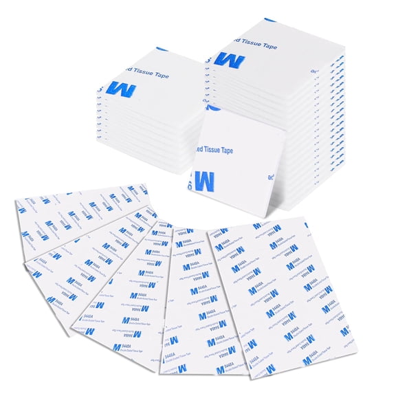 100 Pack Square Double Sided Foam Mounting Tape, Heavy Duty Super Sticky Self-Adhesive Pads, Waterproof Weatherproof Foam Tape for Automotive, Household, Office Decoration, 26mm x 26mm x 2mm