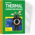 thumbnail image 1 of 100 Pack Thermal Laminating Pouches 4.3x6.4Inches 5mil Laminating Sheets for Photo Card Documents, Clear Rounded Corner, Crystal Clear, Dry-Erase Friendly, Compatible with Laminators, 1 of 9