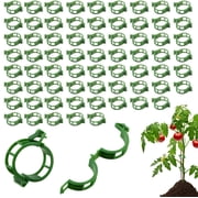 100 Pack Tomato Clips Plant Clips, Plant Clips Tomato Climbing Aid, Plastic Tomato Clips For Climbing Plants, Flower Clips For Vegetable Plant Fastening,Green