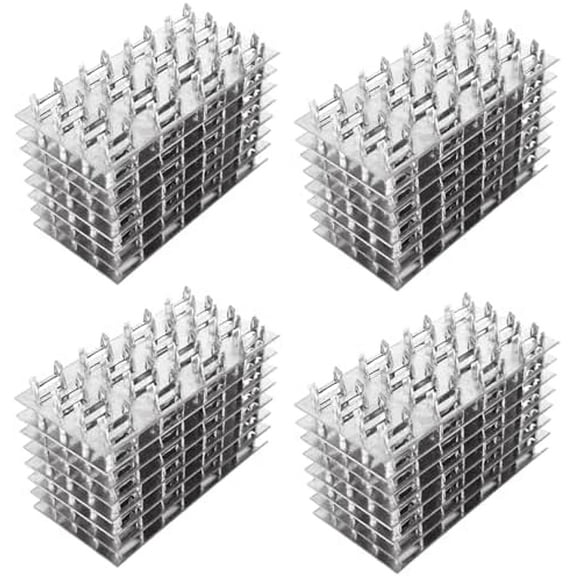 100 Pack Truss Plate, 4" x 2" Pronged Truss Plate Flat Mending Plates Repair Tie Plate Bracket Nail Teeth Height 9mm, Thickness 1mm for Wood Stud Roof Truss Timber$$Hardware