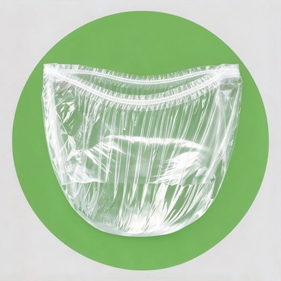 100 Pack Universal Elastic Food Wrap Covers, Disposable Plastic Cling Lids, Stretchable Sealing Film for Fruit Vegetable Leftover Storage (Universal Stretch Wrap)