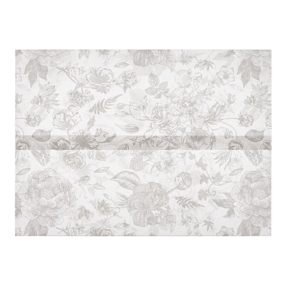 100 Pack Vellum Envelopes for 5x7 Invitations, Translucent Wedding Invitation Jackets, 115gsm Pre-Creased Vellum Sleeves with Floral Designs (Floral Bud)