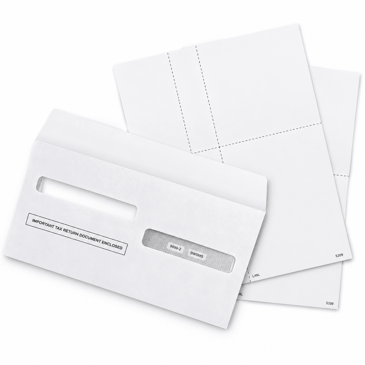 100-Pack W2 Self-Seal Envelopes for 4-Up Tax Forms, Security Tinted ...