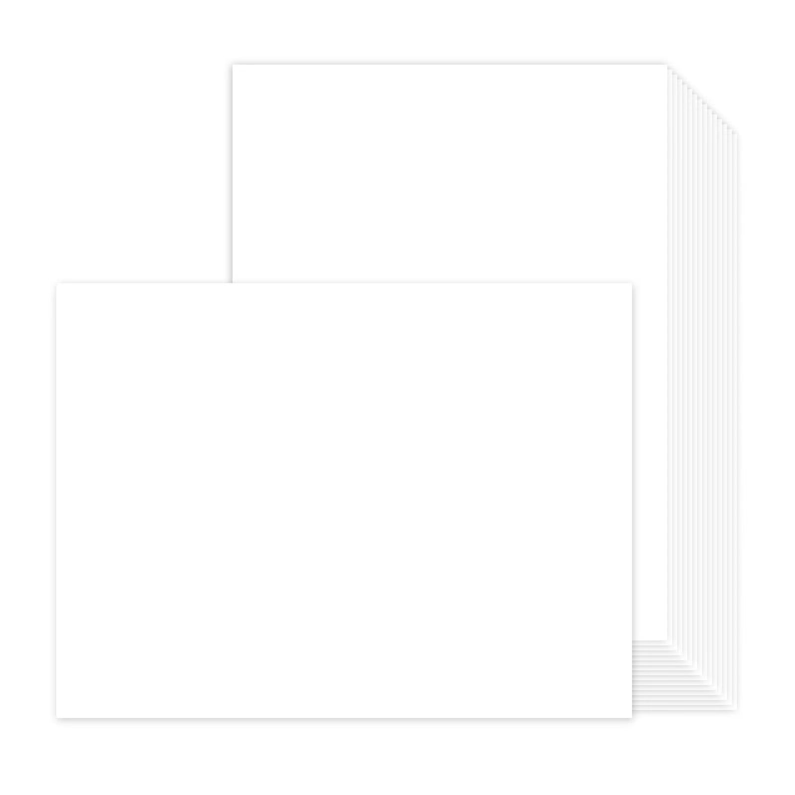 Hamilco White Cardstock - Flat 4 X 6 Heavy Weight 100 lb Card