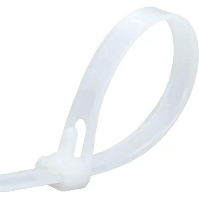 100 Pack White Thick Cable Ties Heavy Duty Large 500mm×7.6mm Strong