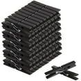 thumbnail image 1 of 100 Pack Wooden Clothespins for Hanging Laundry, Crafts, Photos (Black, 4 In), 1 of 10