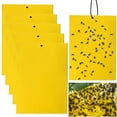 thumbnail image 1 of 100 Pack Yellow Sticky Traps, Gnat Trap, Gnat Killer, Fruit Fly Paper Dual-Sided, Fly Traps Indoor Sticky, Sticky Traps Insects, Indoor/Outdoor, 1 of 10