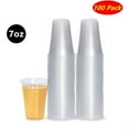 thumbnail image 1 of 100 Pack of 7oz Disposable Clear Plastic Drinking Cups For Events, Party, Picnic, 1 of 6