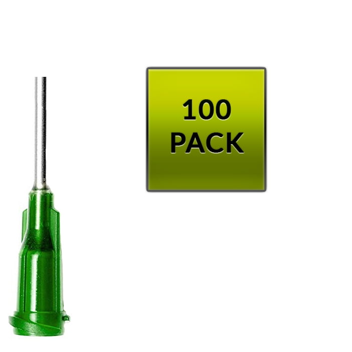 100 Aiguilles émoussées 21G 1,5 Pouces Avec Embout Lure Lock - Neuf - Pour Dispensing, Collage, Etc.