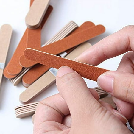 100 Pack of Disposable Nail Files Double Sided Emery Boards