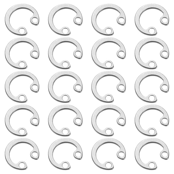 100 Pack10mm Internal Retaining Ring Circlip, Internal Circlip Snap Rings, Silver