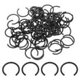 thumbnail image 1 of 100 Pack20mm Round Wire C-Clips, Internal Retaining Ring Circlip, Black, 1 of 6