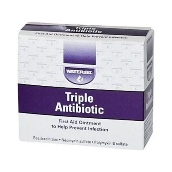 100 Packets - Quick relief 0.9 g Triple Antibiotic Cream by Waterjel - MS-60786