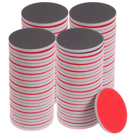 100 Packs 1200 Grit Sanding Sponge 3 Inch Hook and Loop Sponge Sanding Disc Wet/Dry for Wood Drywall Metal
