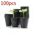 thumbnail image 1 of 100 Packs 3.15 Inch Peat Pots Plant Starters for Seedling, Biodegradable Herb Seed Starter Pots Kits, Garden Germination Nursery Pot, 1 of 7