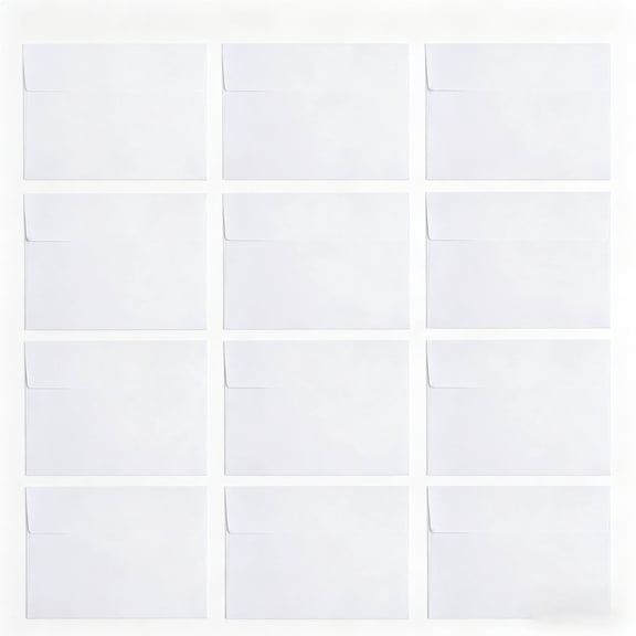 MOZEEDA Self-Adhesive Clasp Envelopes, A4, White, 100 Count