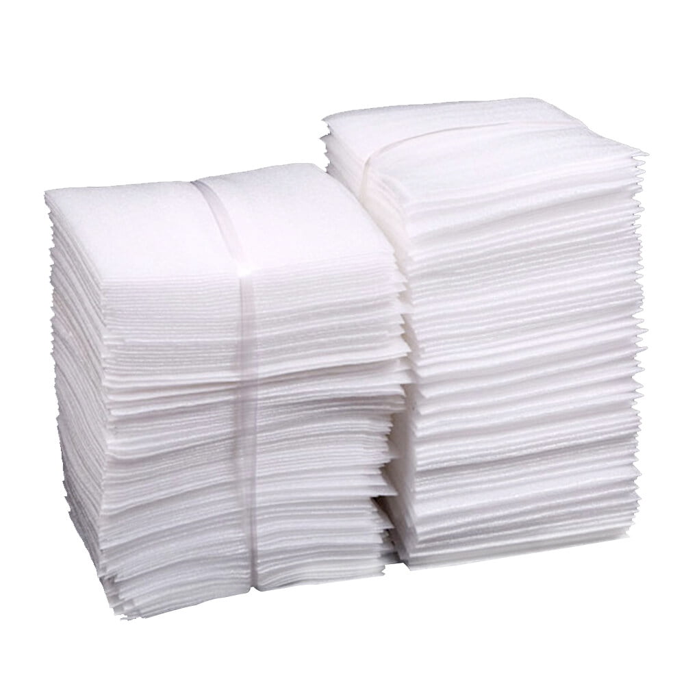 100pcs White Foam Pouches Wrap Cushion Bags Packaging Buffer for Transport Shipping Packing Supplies Perfect for Fragile Item Metal Parts