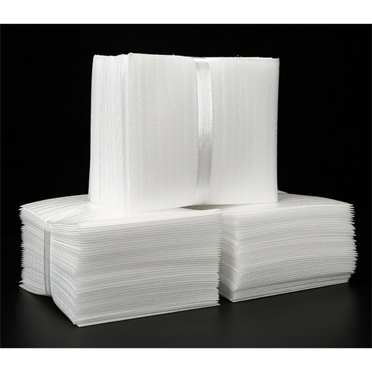 100 Packs Double-Sided Thickness Cushion Foam Pouches,Foam Wrap